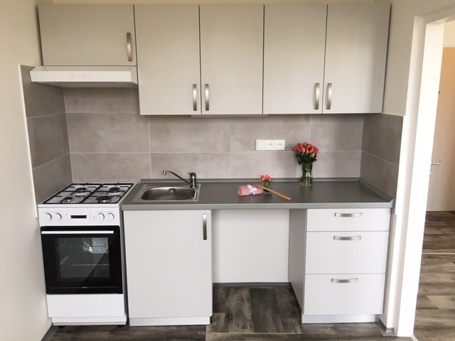 Kuchyňský kout bytu 2+1, 45 m², Ostrava – Zábřeh